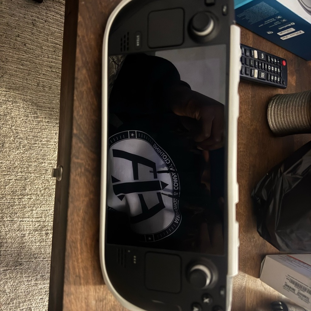 Steam deck Handheld Gaming Console with Black and White Design
